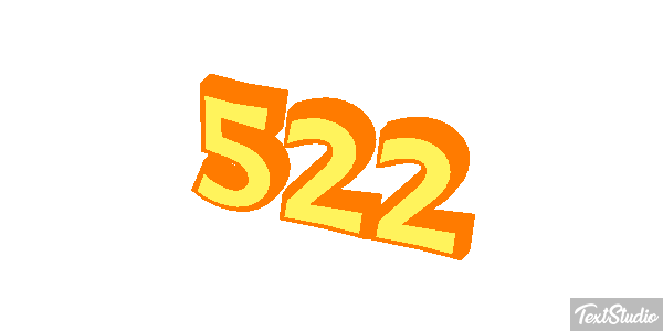 522 Text effect