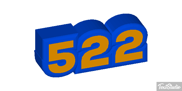 522 Text effect