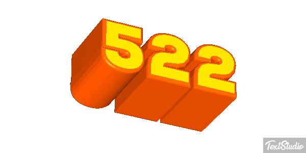 522 Text effect