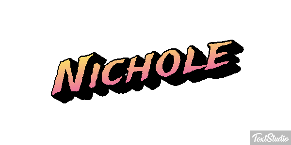 Nichole Text effect