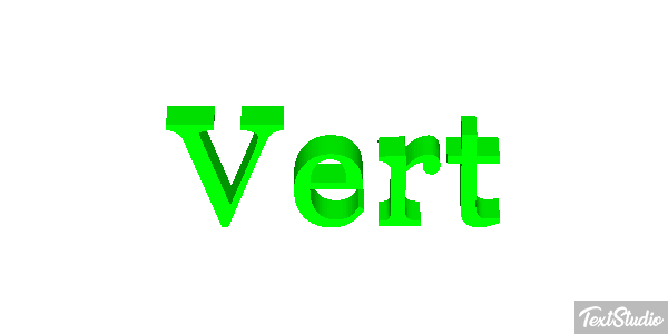 Vert Effet de texte