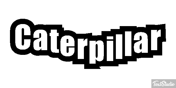 Caterpillar Text effect