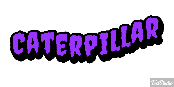 Caterpillar Text effect