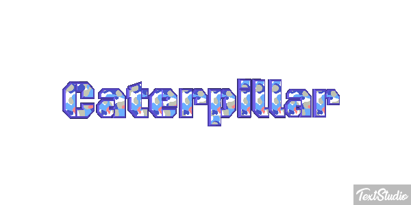 Caterpillar Text effect