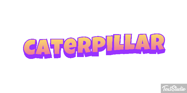 Caterpillar Text effect