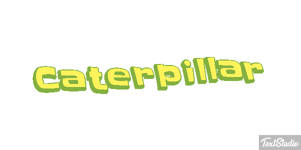 Caterpillar Text effect
