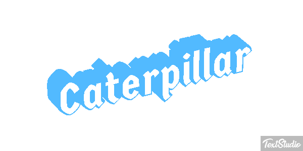 Caterpillar Text effect