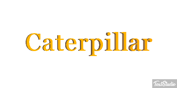 Caterpillar Text effect
