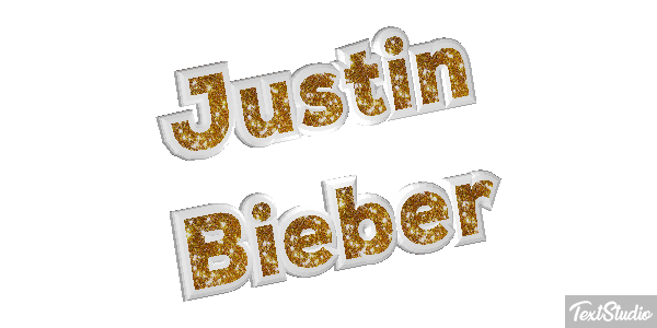 Justin Bieber Text effect