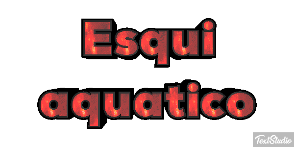 Esqui aquático Efeito do texto