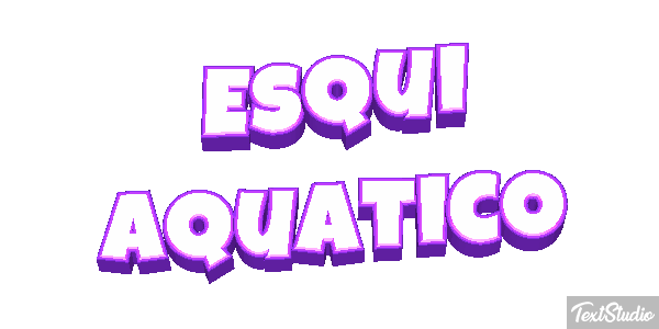Esqui aquático Efeito do texto
