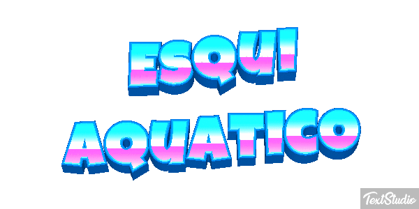 Esqui aquático Efeito do texto