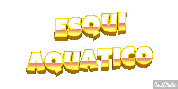 Esqui aquático Efeito do texto