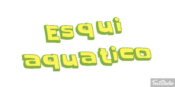 Esqui aquático Efeito do texto