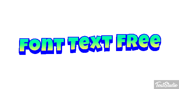 Font Text Free Efekt tekstowy