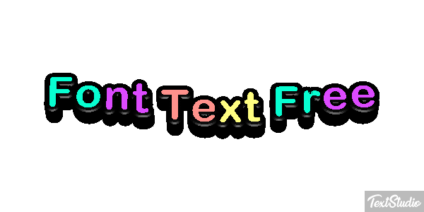Font Text Free Efekt tekstowy
