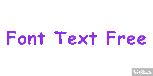 Font Text Free Efekt tekstowy