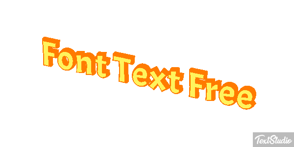 Font Text Free Efekt tekstowy
