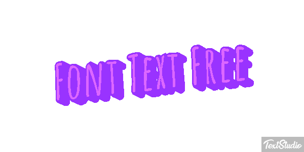 Font Text Free Efekt tekstowy