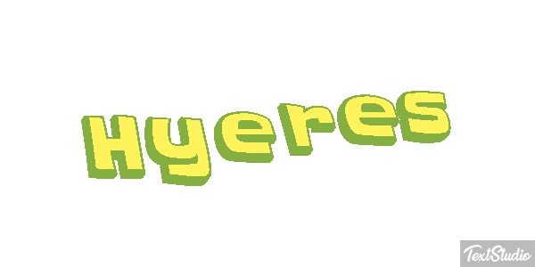 Hyères テキスト効果