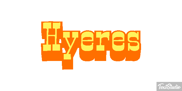 Hyères テキスト効果