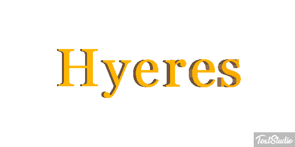 Hyères テキスト効果