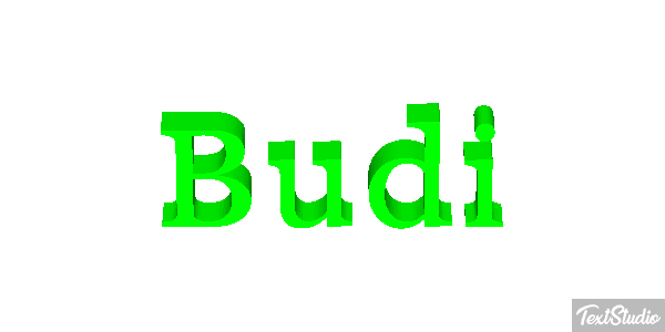 Budi テキスト効果