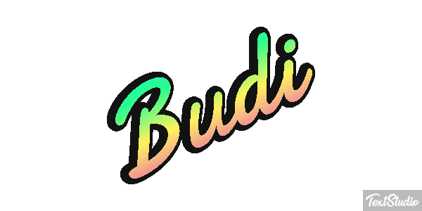 Budi テキスト効果