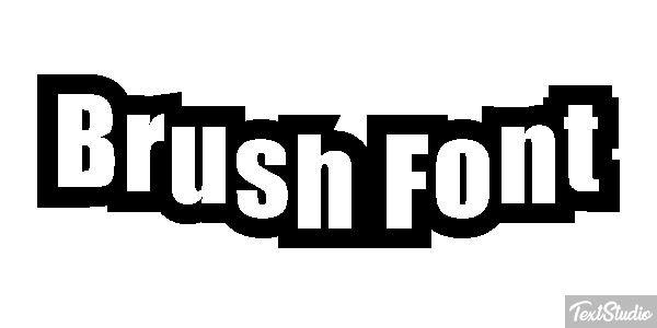 Brush Font Effetto testo