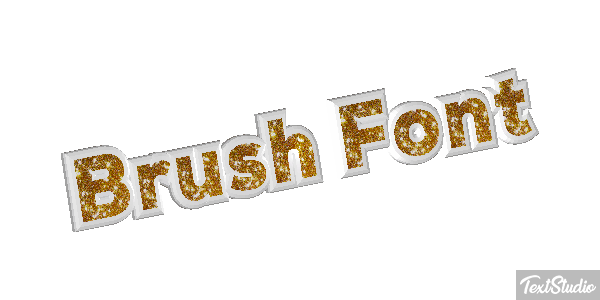 Brush Font Effetto testo