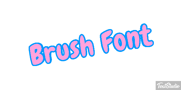 Brush Font Effetto testo
