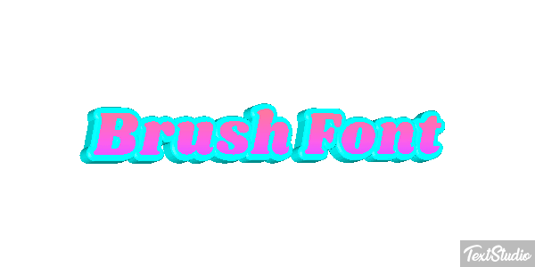 Brush Font Effetto testo