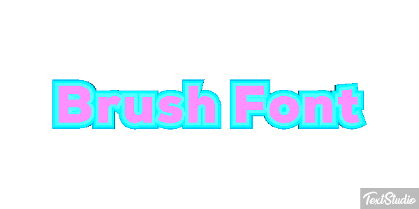 Brush Font Effetto testo