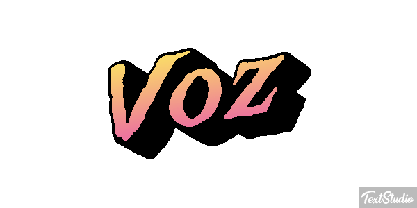 Voz Efecto de texto