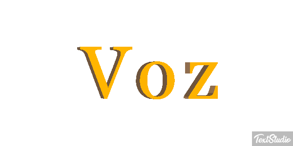 Voz Efecto de texto