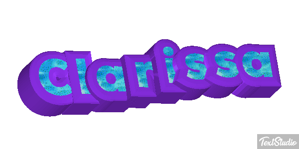 Clarissa Text effect