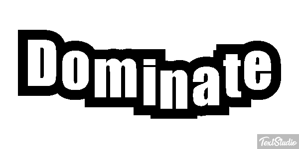Dominate Effet de texte