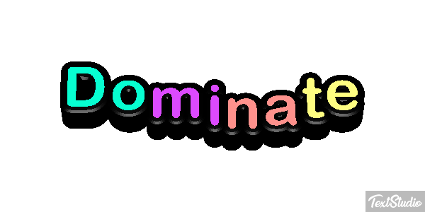 Dominate Effet de texte