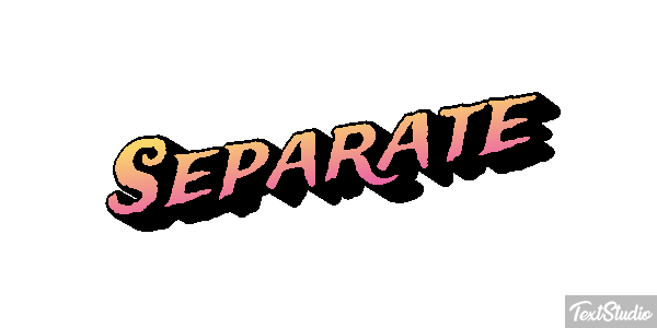 Separate Text effect