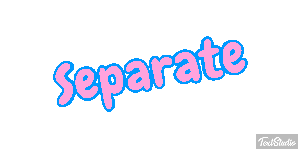 Separate Text effect