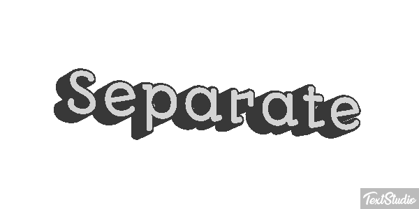 Separate Text effect