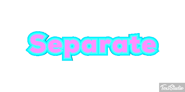 Separate Text effect