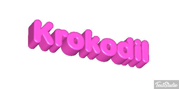 Krokodil Texteffekt