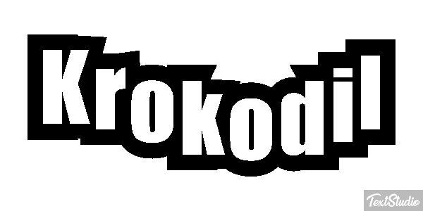 Krokodil Texteffekt