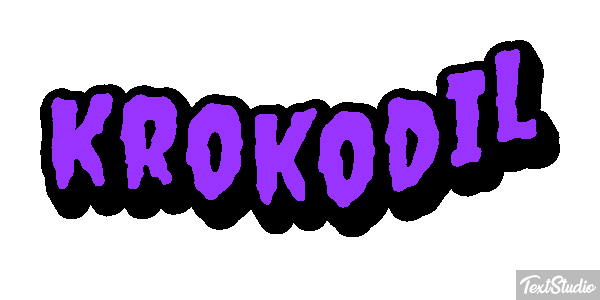 Krokodil Texteffekt