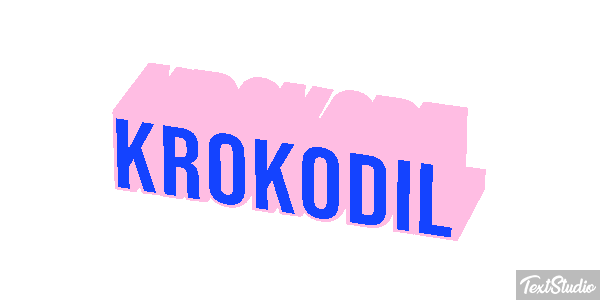 Krokodil Texteffekt