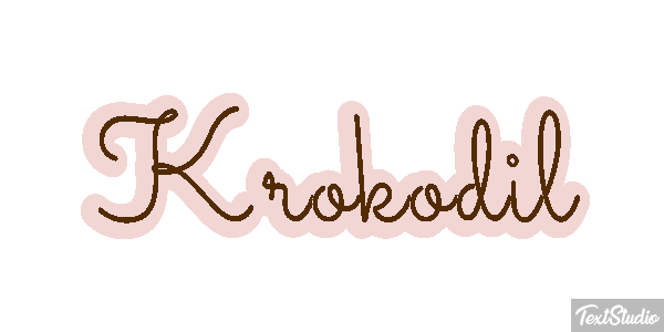 Krokodil Texteffekt