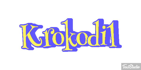 Krokodil Texteffekt