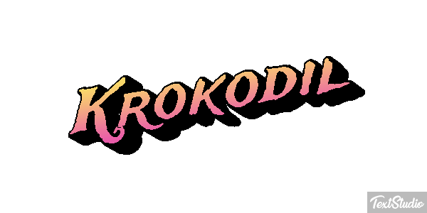 Krokodil Texteffekt