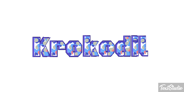 Krokodil Texteffekt